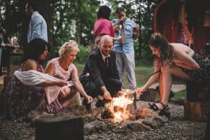 Sian Chaplin Events - outdoor wedding at Markington Hall (Lumiere Photographic)